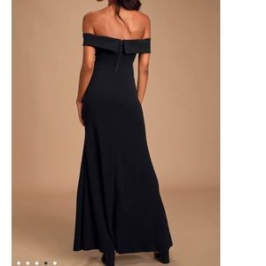 Off-the-Shoulder Full-Length Dress
